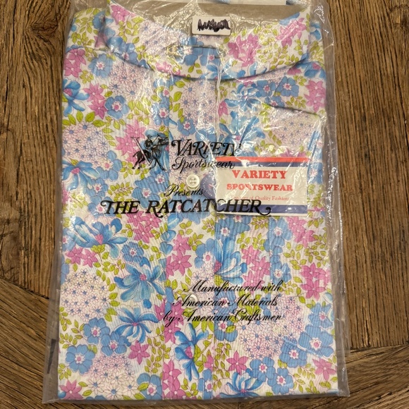 Vintage Equestrian Variety Sportswear "The Ratcatcher" Sleeveless Shirt SZ 34 Bl - Picture 1 of 4
